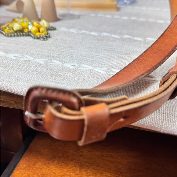 Classic Tan Leather Fringe Backpack Unbranded - Picture 10 of 12